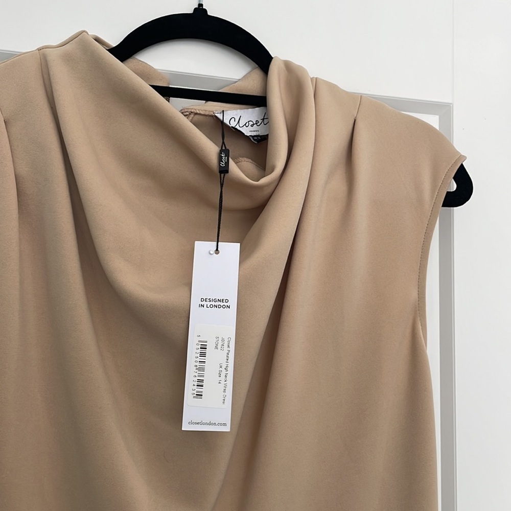NWT ASOS Closet London High Neck dress - Picture 5 of 5